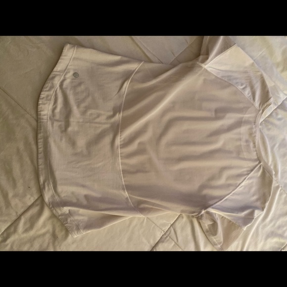White Lulu Lemon athletic shirt - Picture 2 of 3